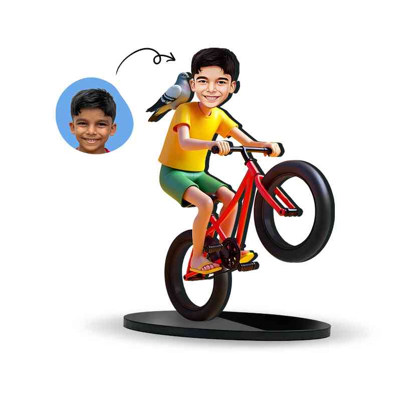 Boy in cycle